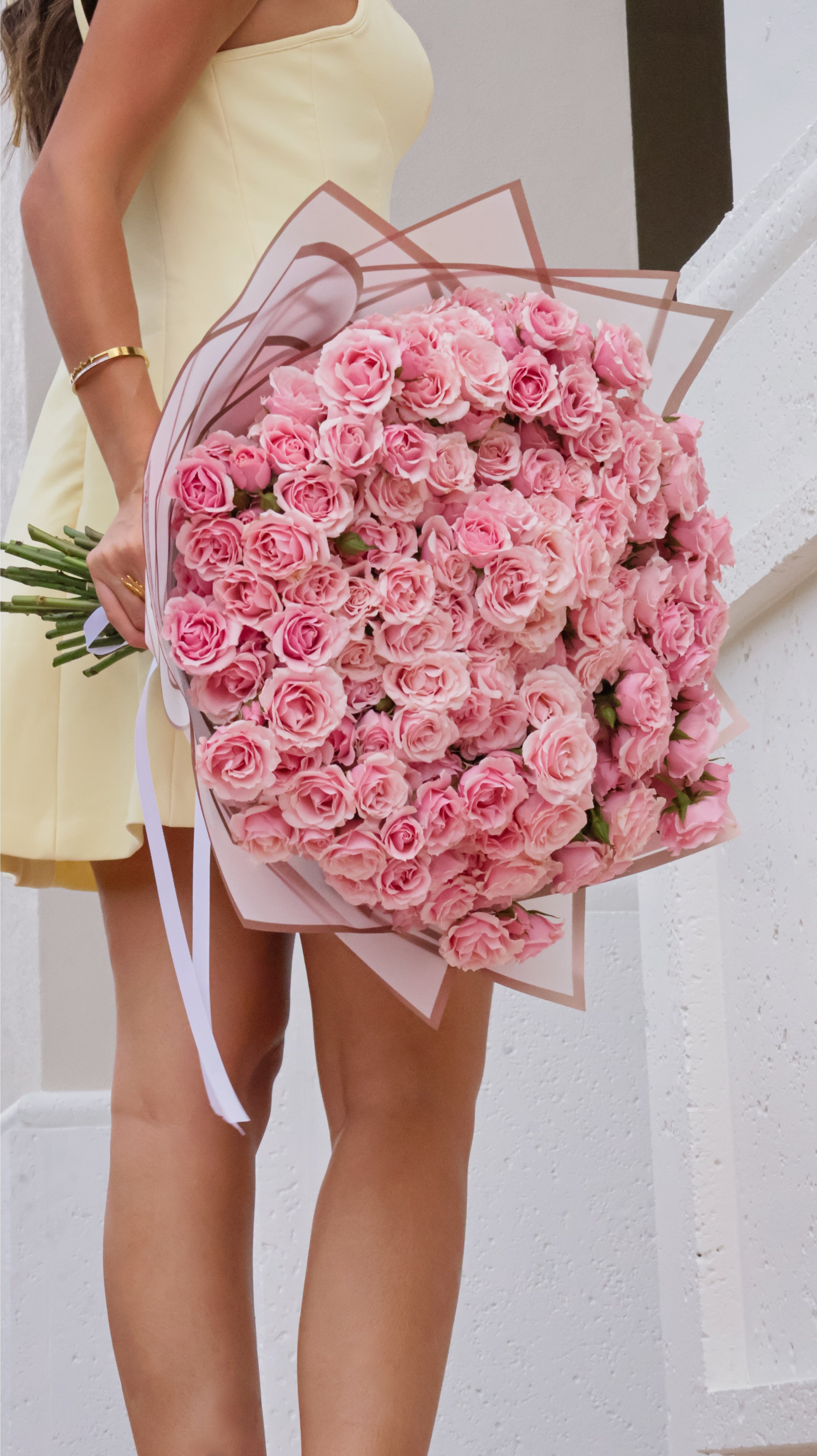 Rosé Cloud – Hand-Tied Bouquet