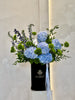 Azure Grace - Elegant Blue Hydrangea Stand Box