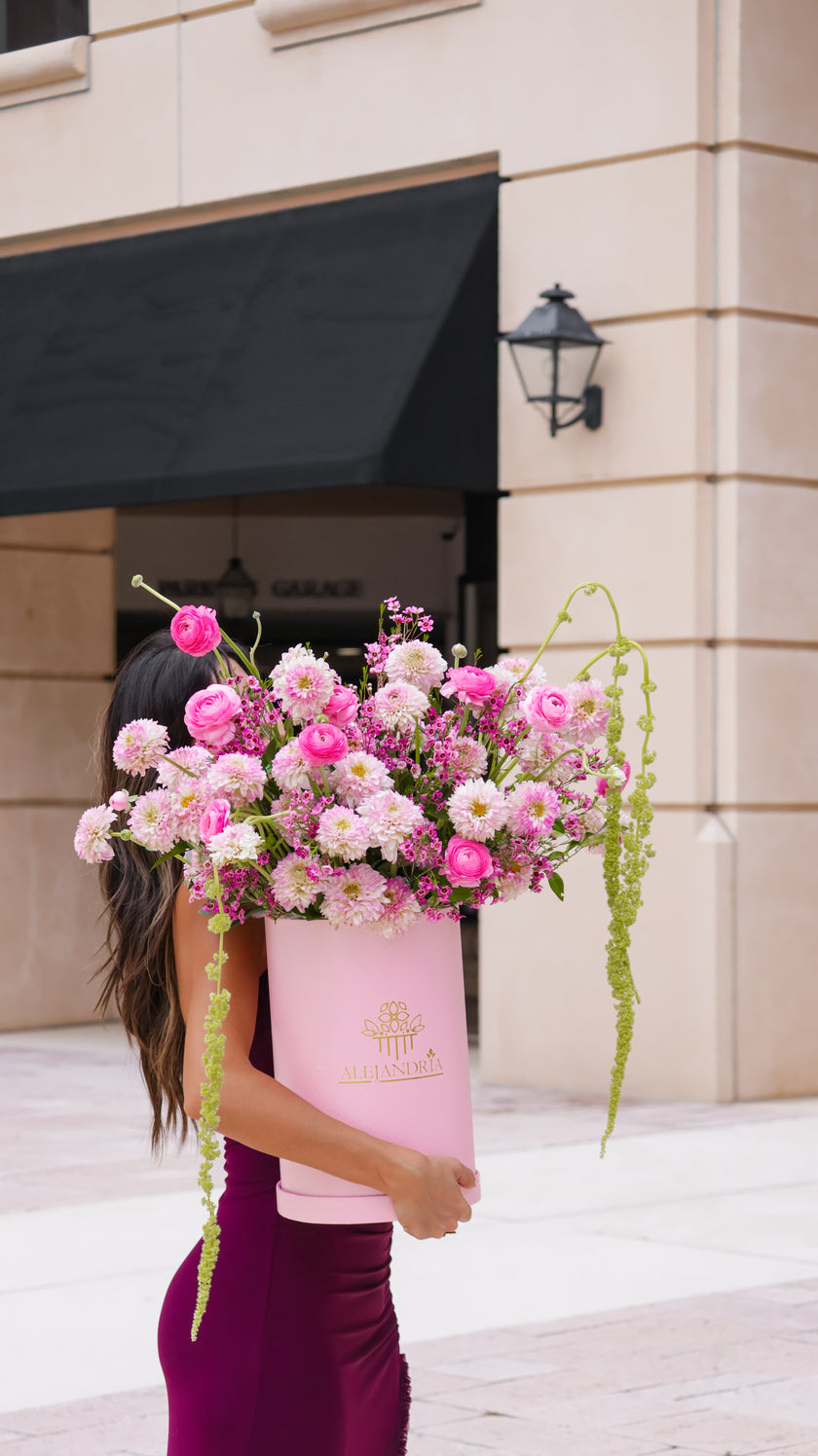 Blush Radiance - Luxury Front Row FlowerBox