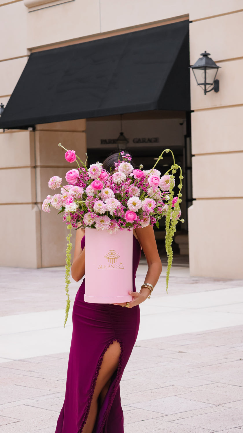 Blush Radiance - Luxury Front Row FlowerBox