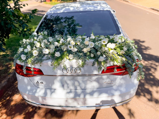 Wedding Getaway Car Floral Installation