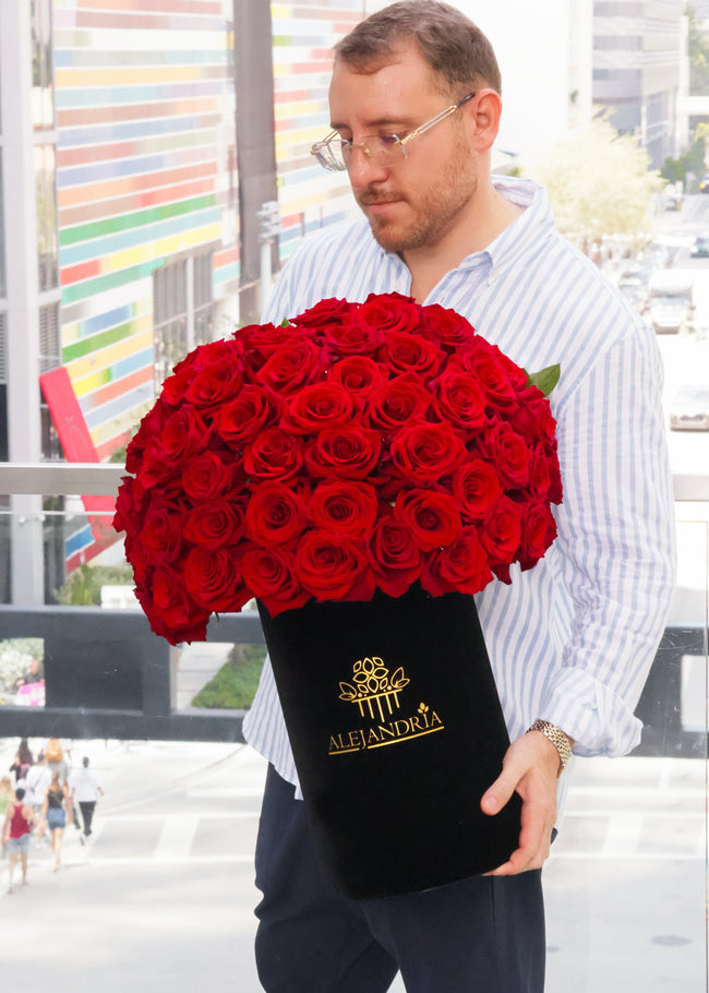 Red Velvet Fantasy — 65 Red Roses Signature Box