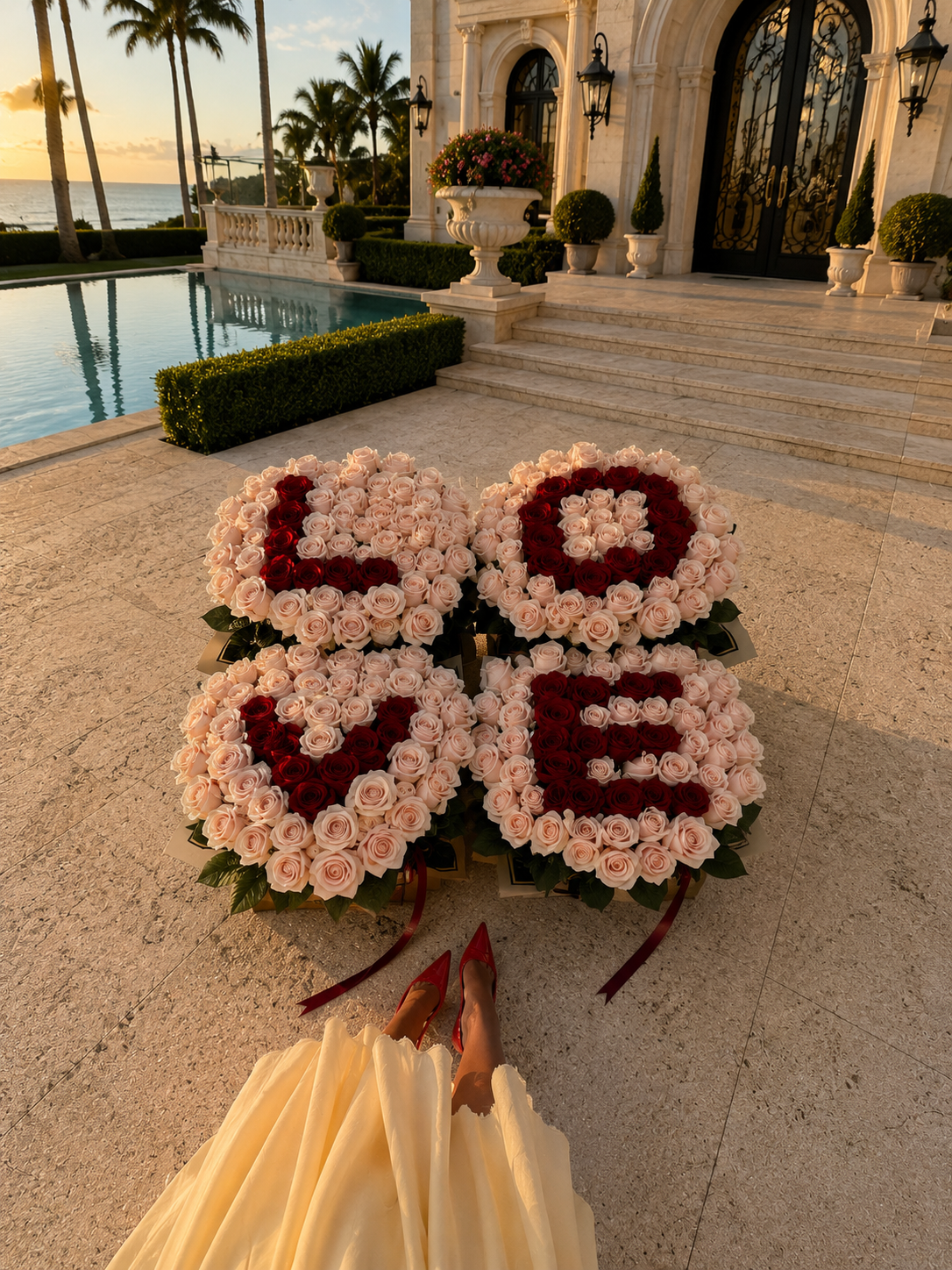 Luxury Rose Letter Box