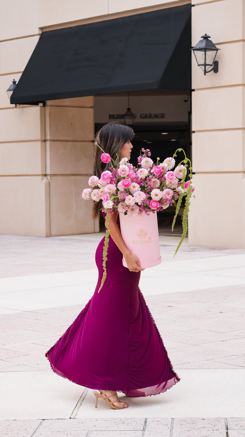 Blush Radiance - Luxury Front Row FlowerBox