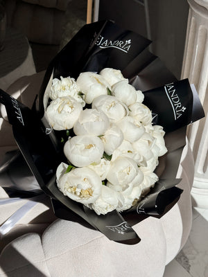 Ivory Peony Graduation Bouquet