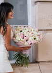 Blush Harmony – Luxury Roses & Spray Roses Bouquet