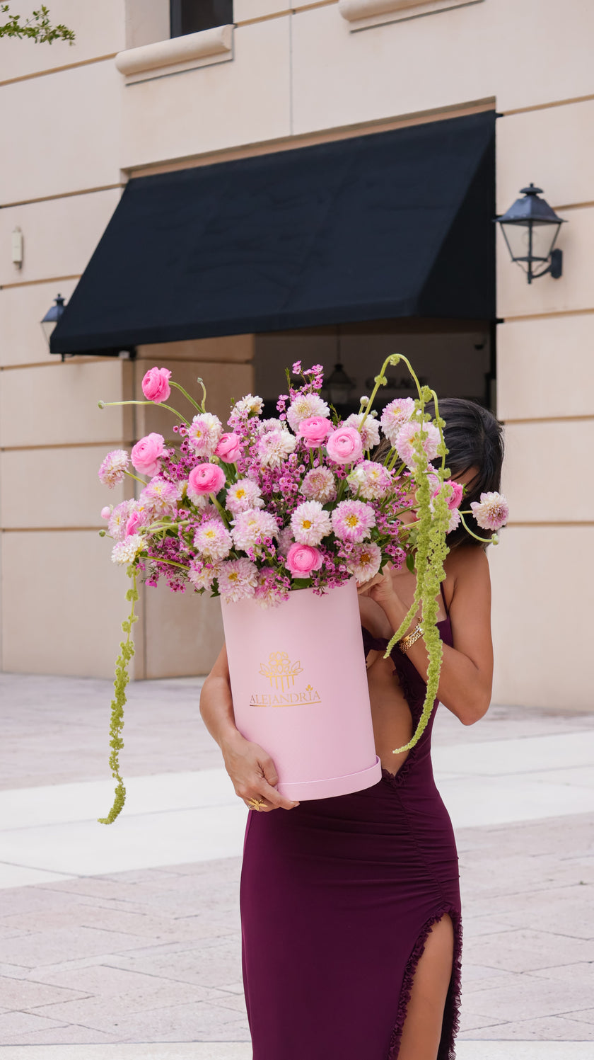 Blush Radiance - Luxury Front Row FlowerBox