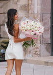 Blush Harmony – Luxury Roses & Spray Roses Bouquet