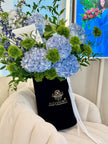 Azure Grace - Elegant Blue Hydrangea Stand Box