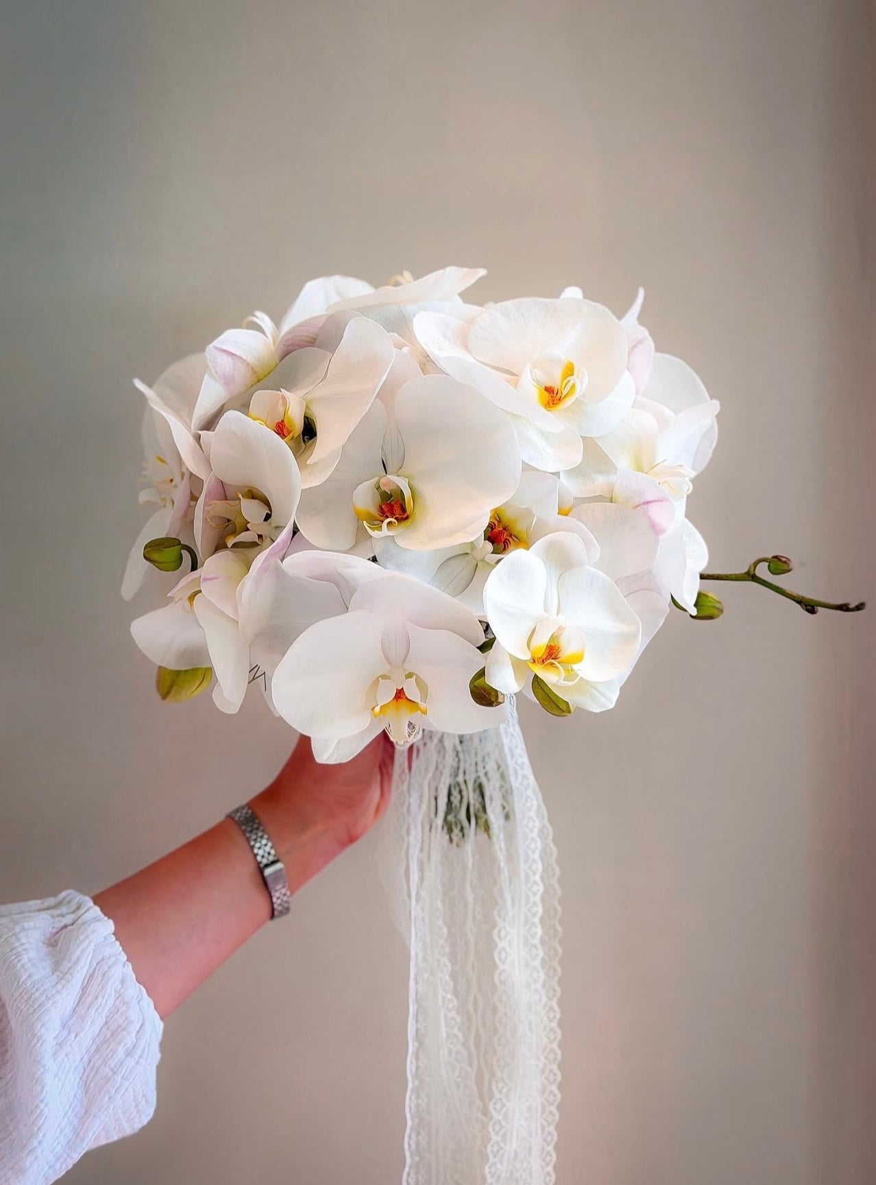Ivory Orchid Bridal Bouquet