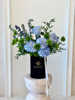Azure Grace - Elegant Blue Hydrangea Stand Box