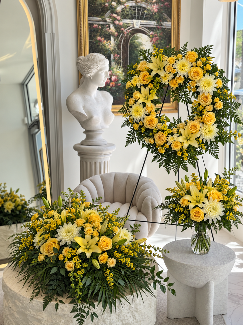 Eternal Tribute Collection – Funeral Floral Combo