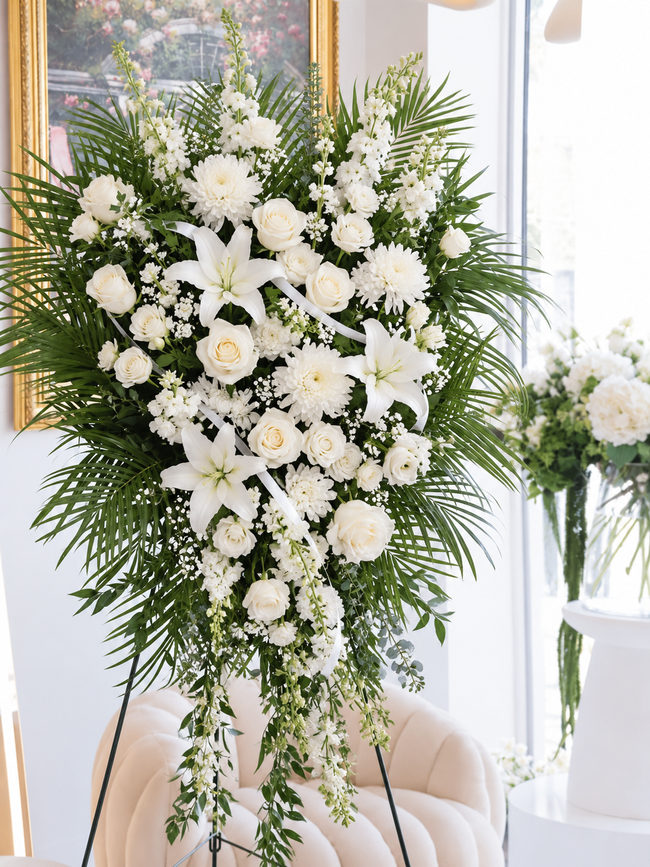Eternal Tribute – Custom Funeral Standing Spray