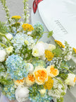 Golden & Blue Garden - Imperial Hat Box