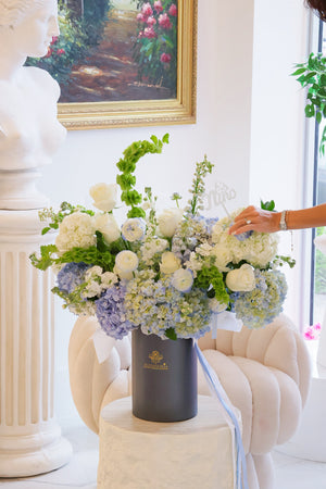 Baby Blue Grand Hat Box