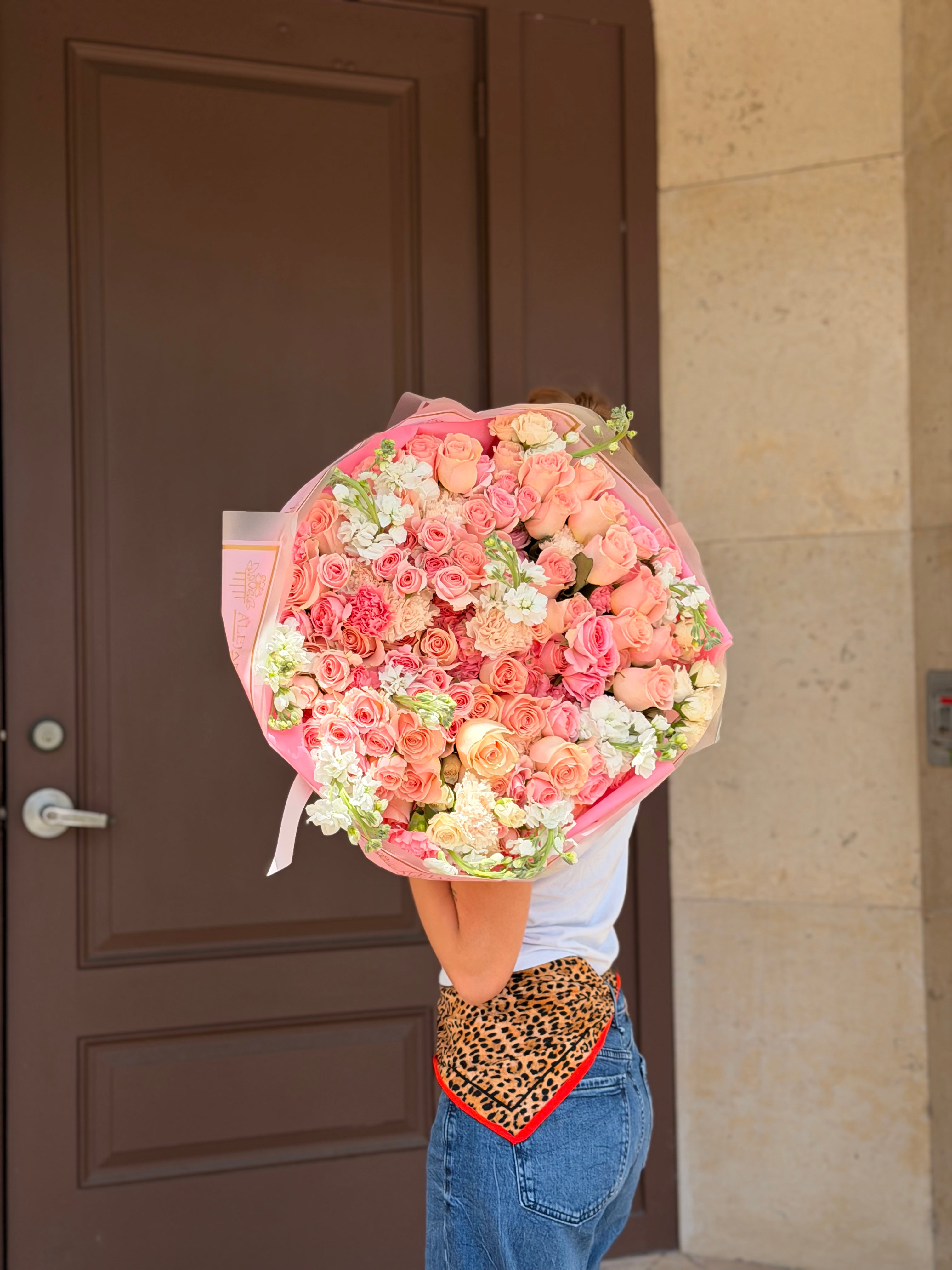 Blush Reverie – Luxury Pink Garden Bouquet