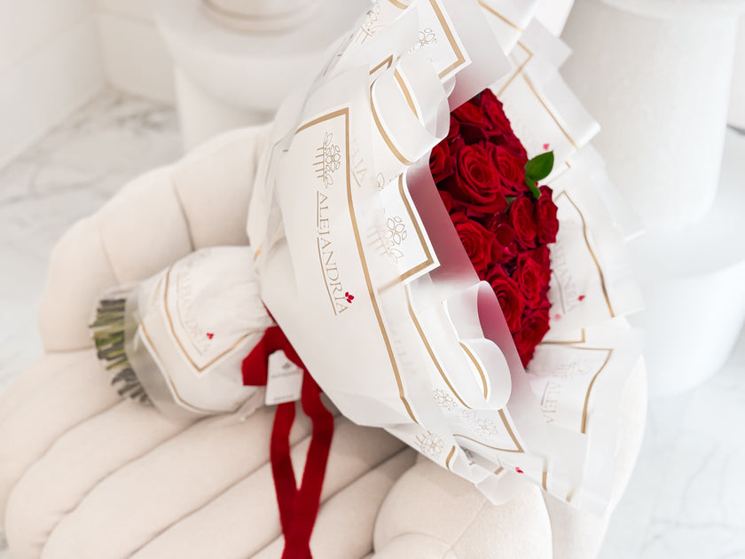 Ruby Devotion — 40 Roses Bouquet