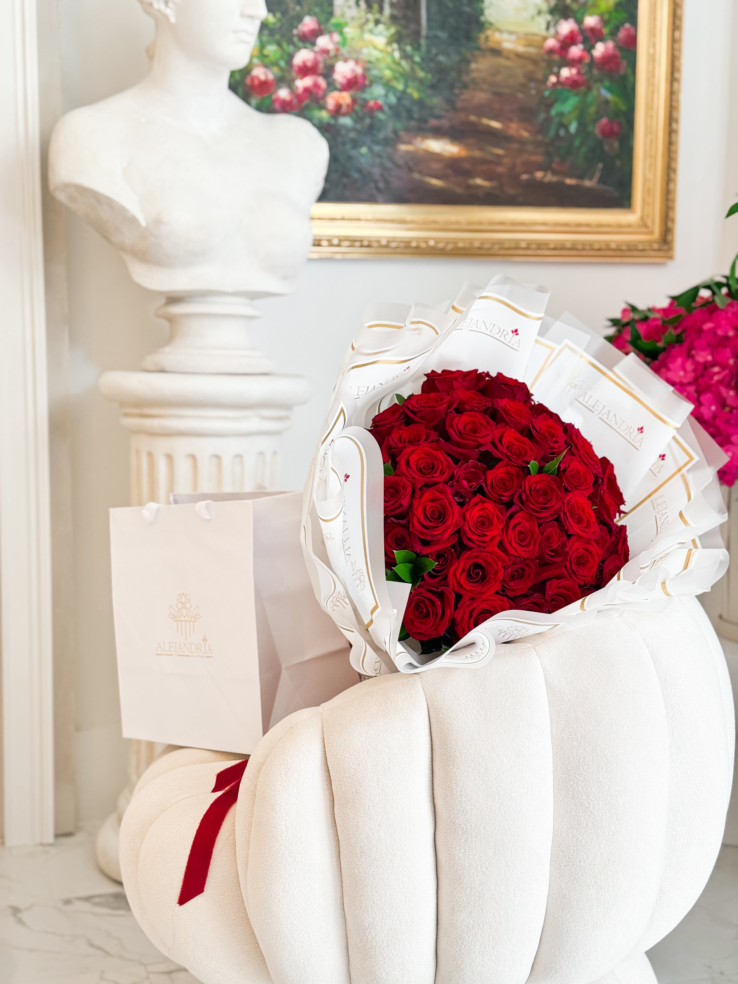 Ruby Devotion — 40 Roses Bouquet