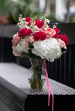 Pink Dolce - Flower Crystal Vase