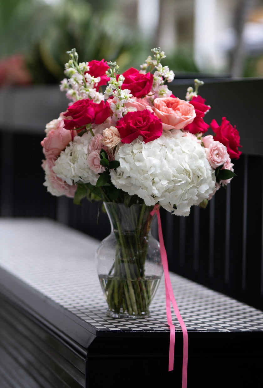 Pink Dolce - Flower Crystal Vase