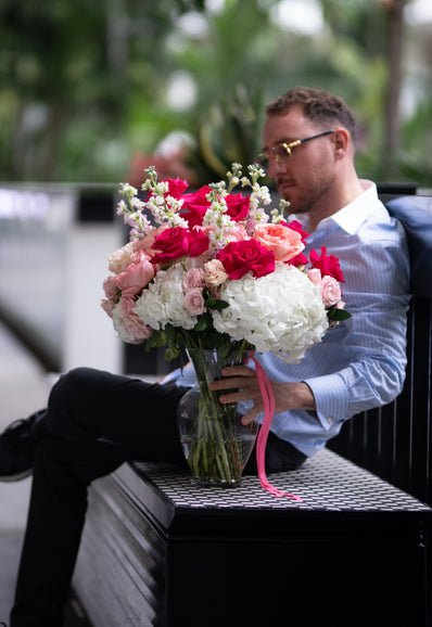 Pink Dolce - Flower Crystal Vase